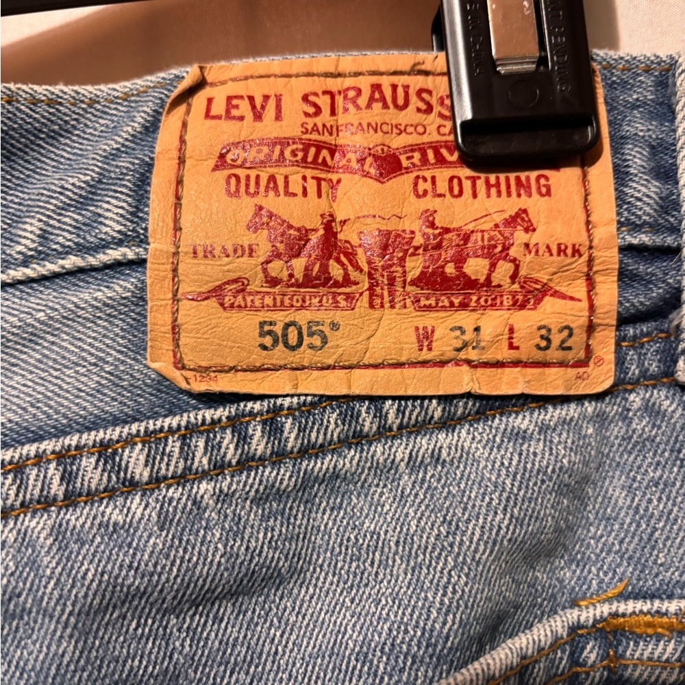 Levi’s 505 Vintage Straight Jeans. Natural Fade. True Lived-In Wear